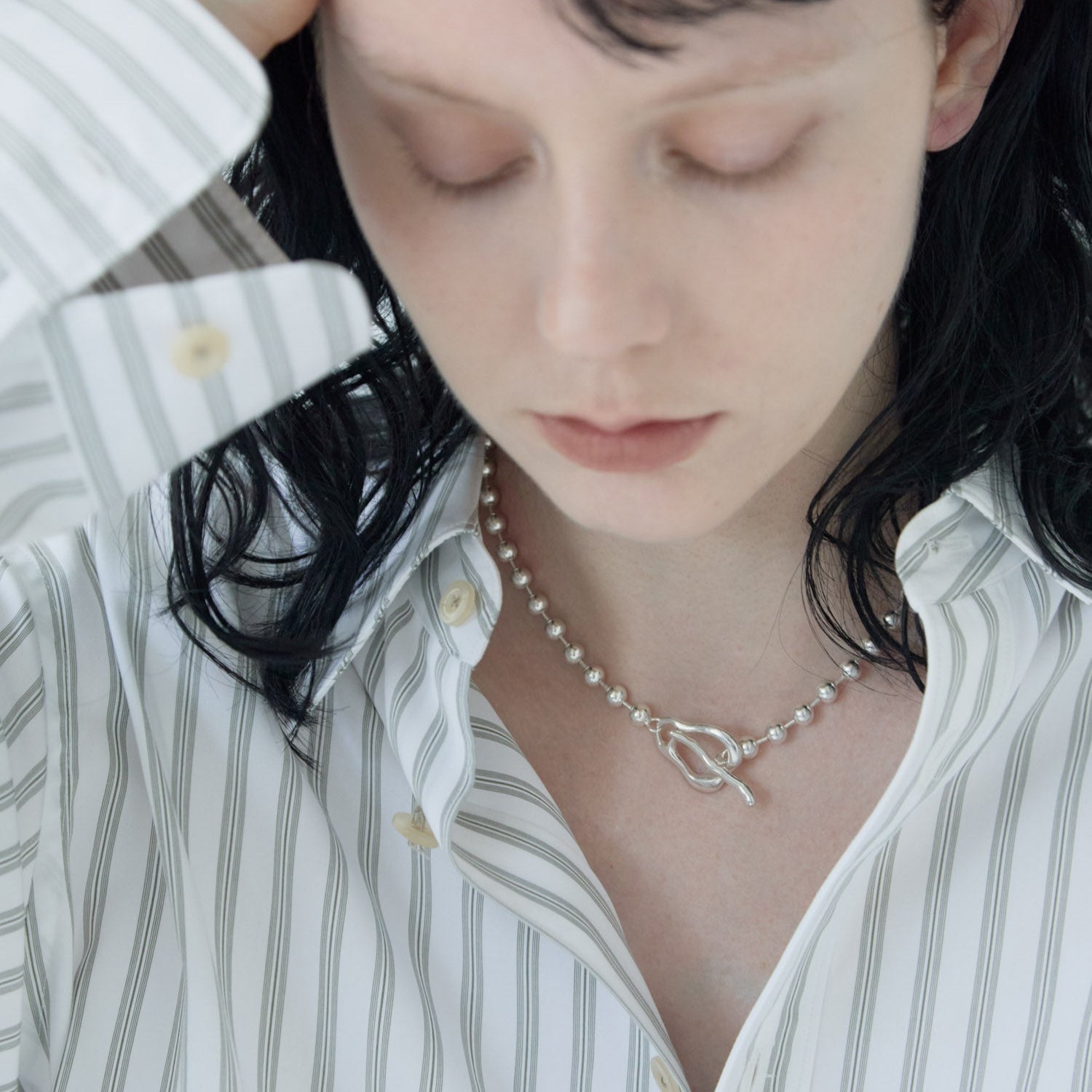THICK BALL CHAIN NECKLACE