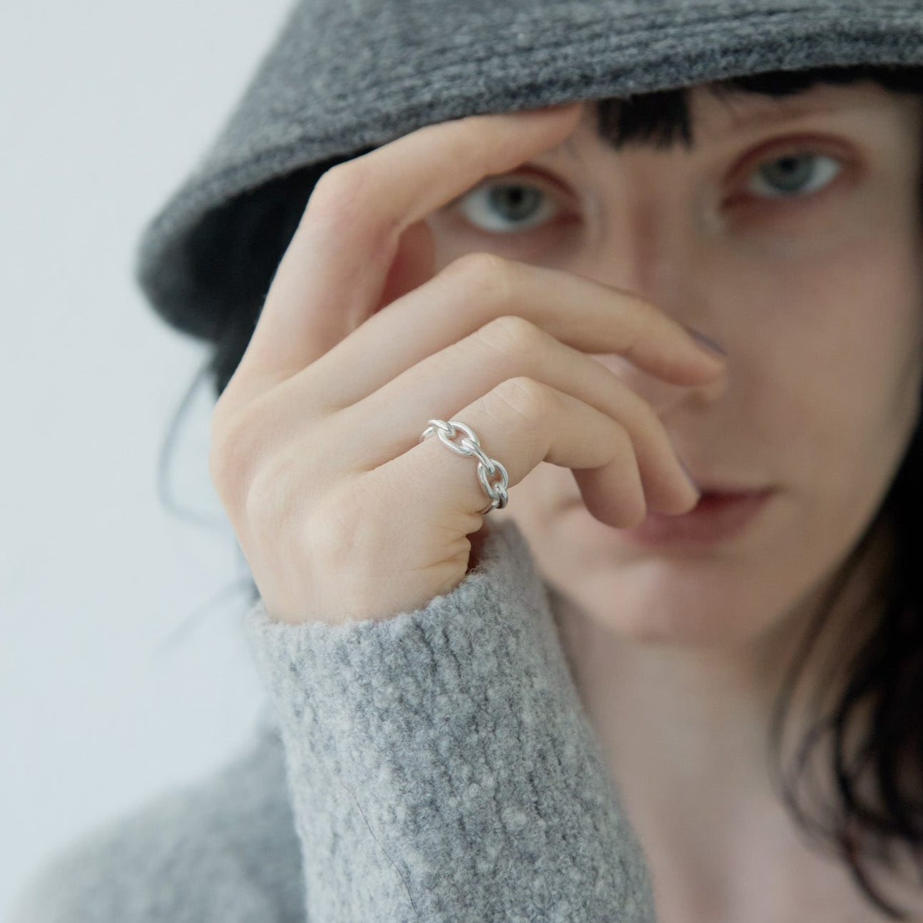 THICK CHAIN PINKY RING