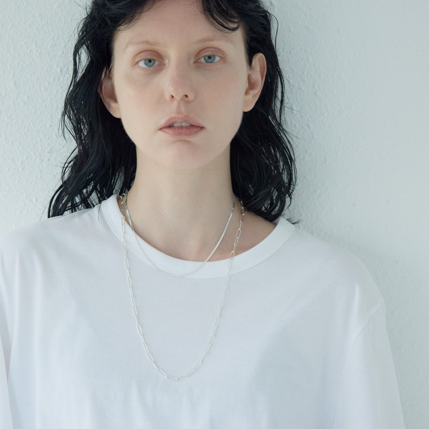 FIT CINE SNAKE NECKLACE / SILVER