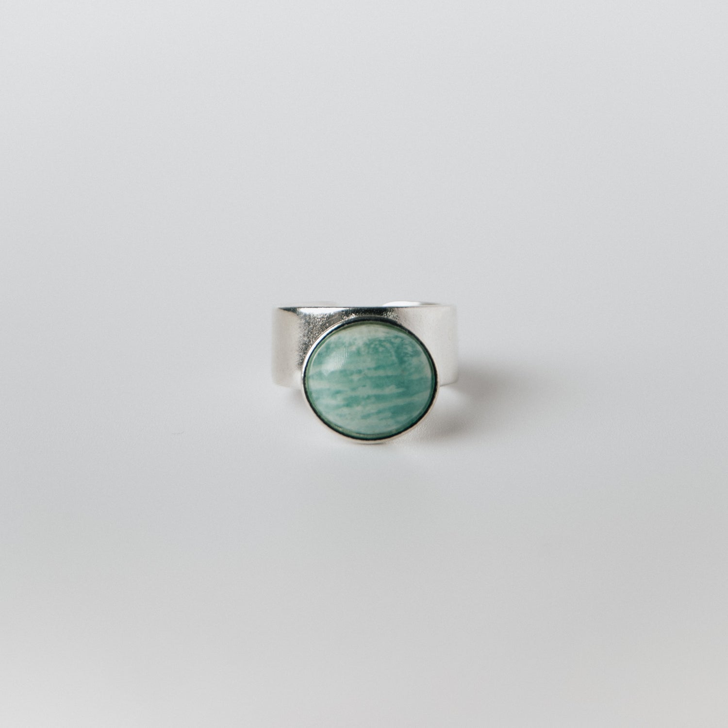 Amazonite stone ring