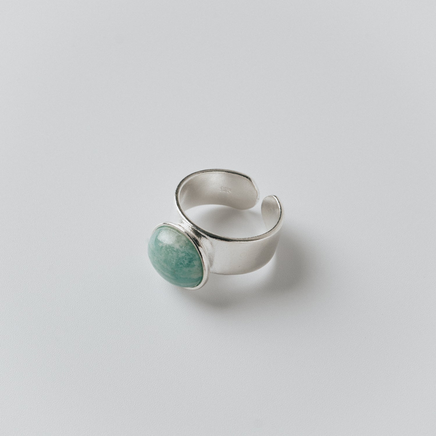 Amazonite stone ring
