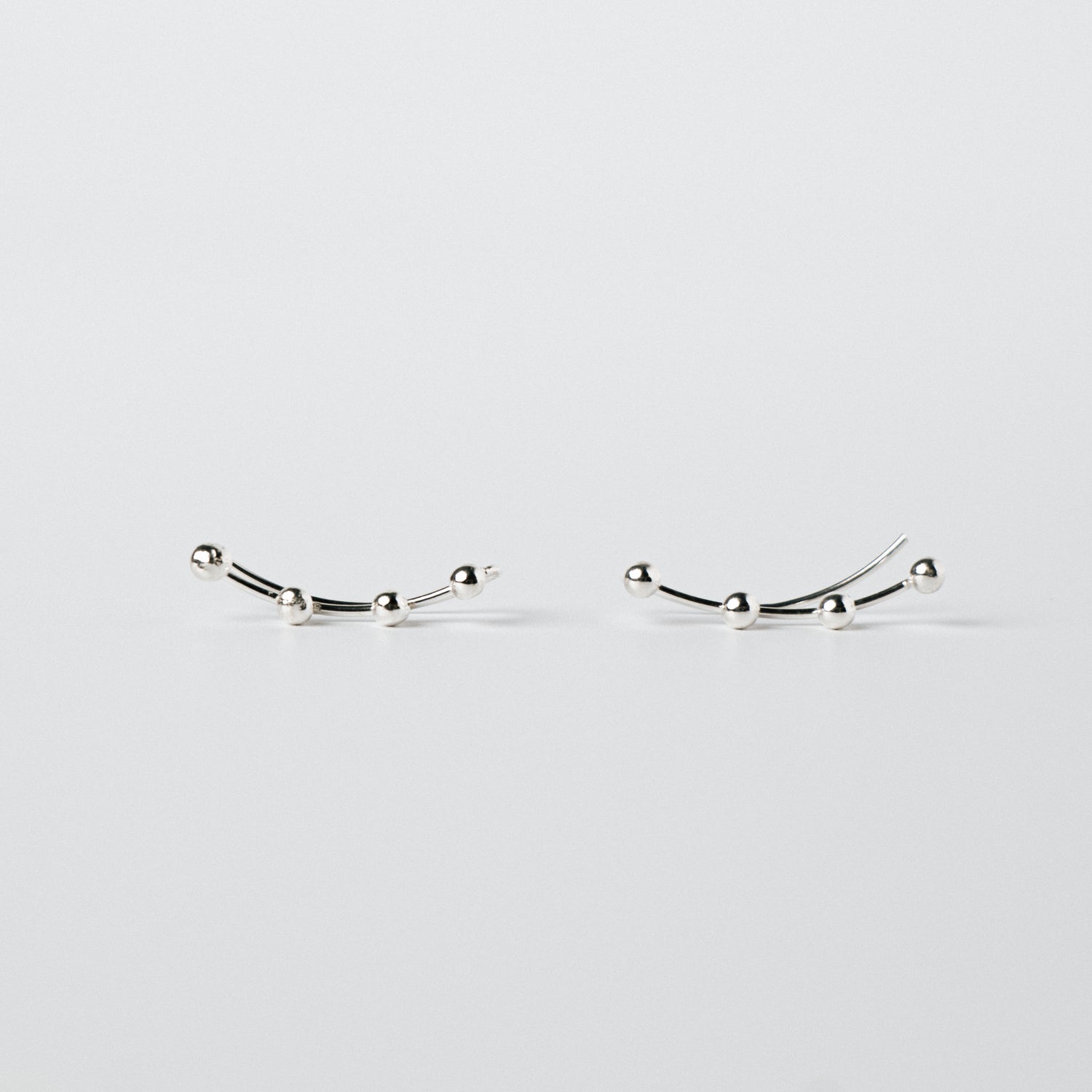 SMALL BALL LINE EAR CUFF / SILVER