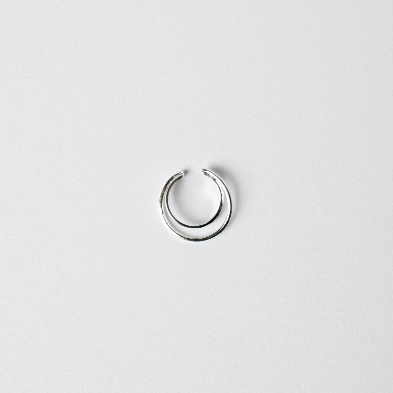 W LINE EAR CUFF / RING / SILVER