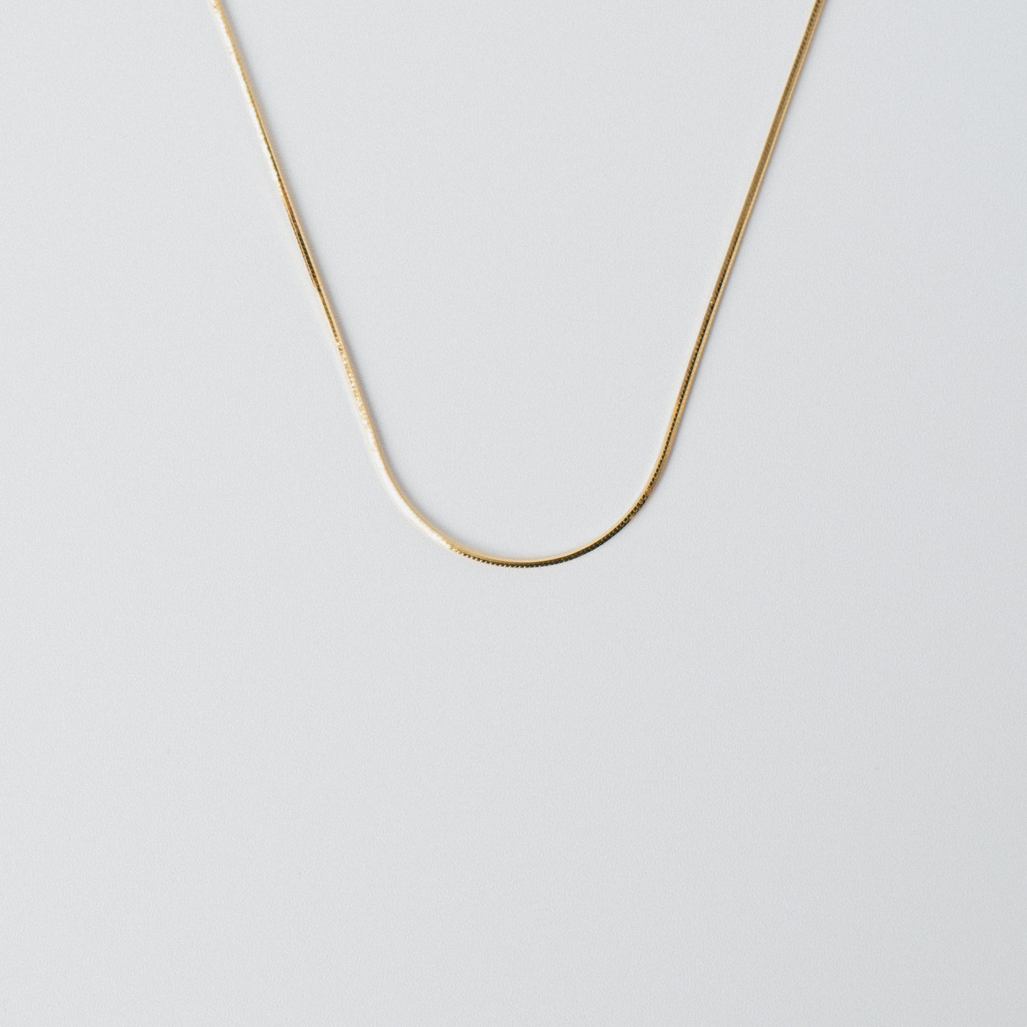 SNAKE CHAIN NECKLACE / GOLD