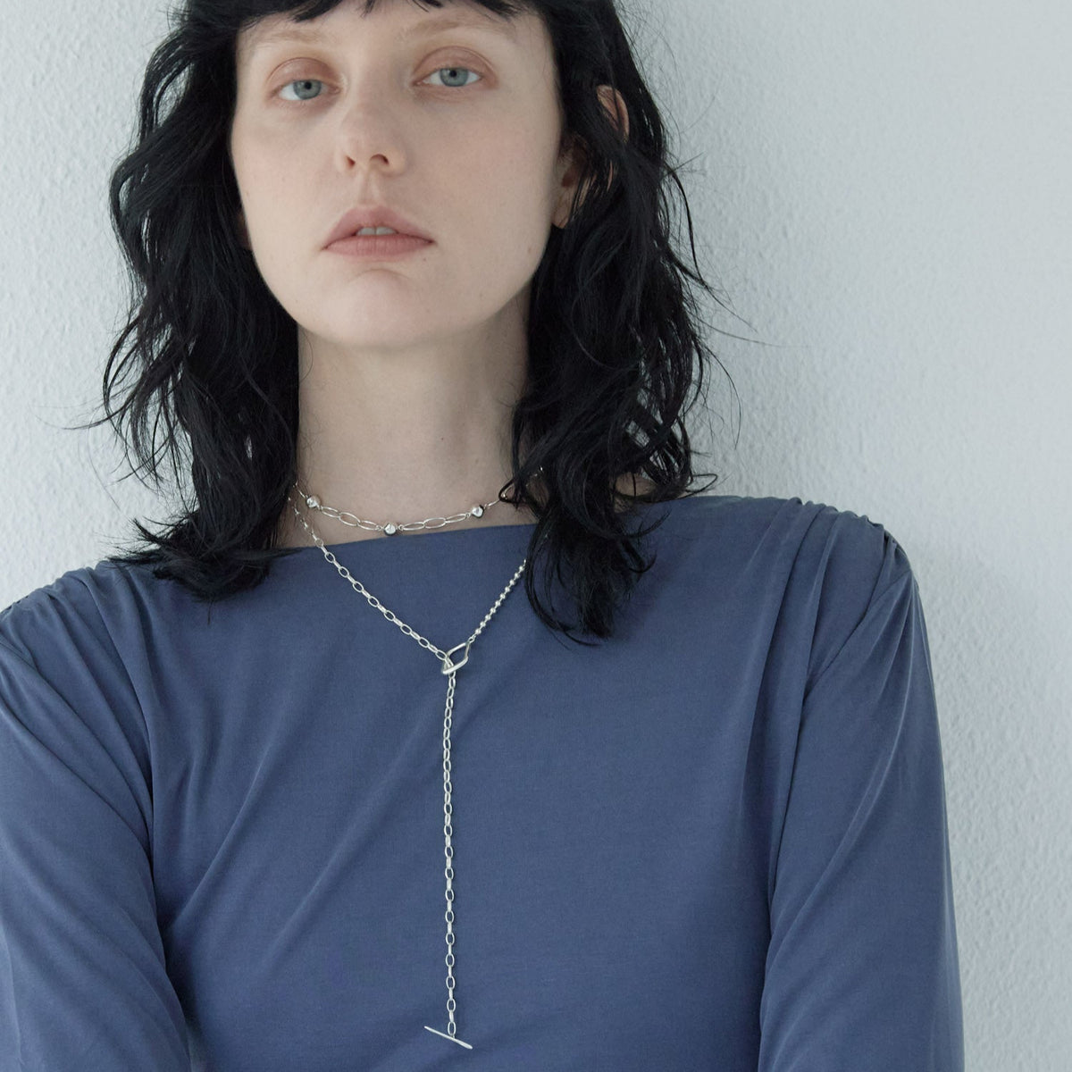LARIE TEETH ASYMMETRY NECKLACE