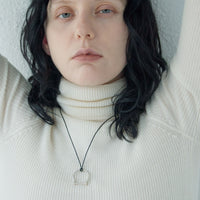 HORSE SHOE LEATHER CORD NECKLACE