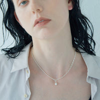Asymmetrical ball necklace