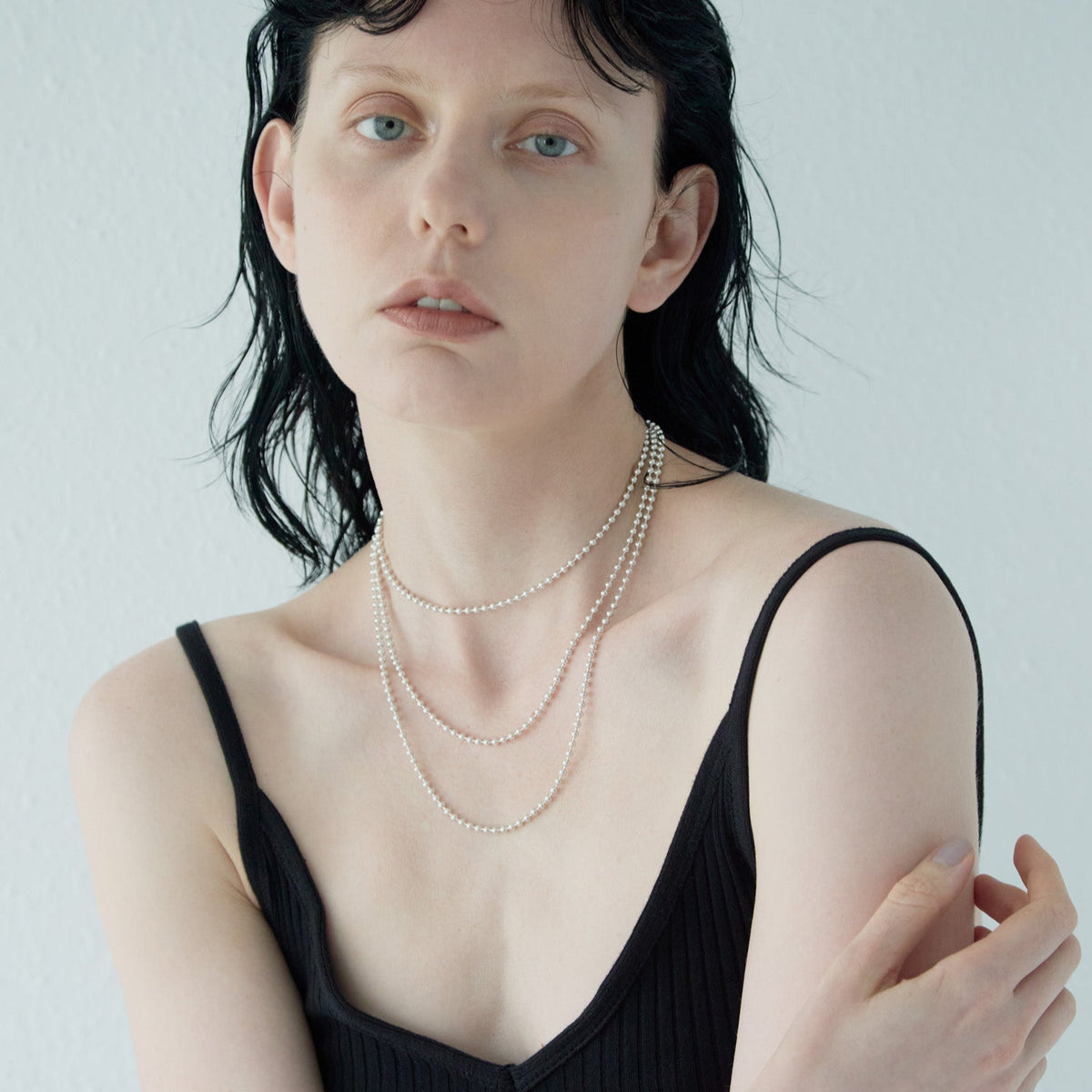 BALL CHAIN LONG NECKLACE