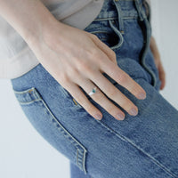 SMALL GREEN SHELL RING