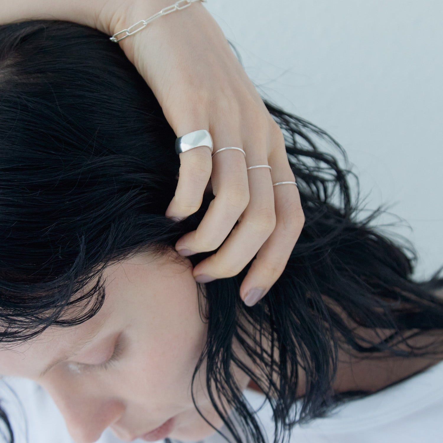 SIMPLE THIN RING / SILVER