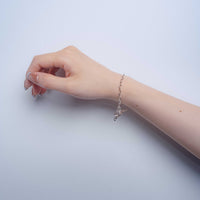 OVAL CHAIN LARIAT BRACELET