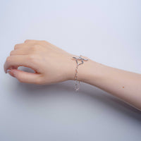 OVAL CHAIN LARIAT BRACELET