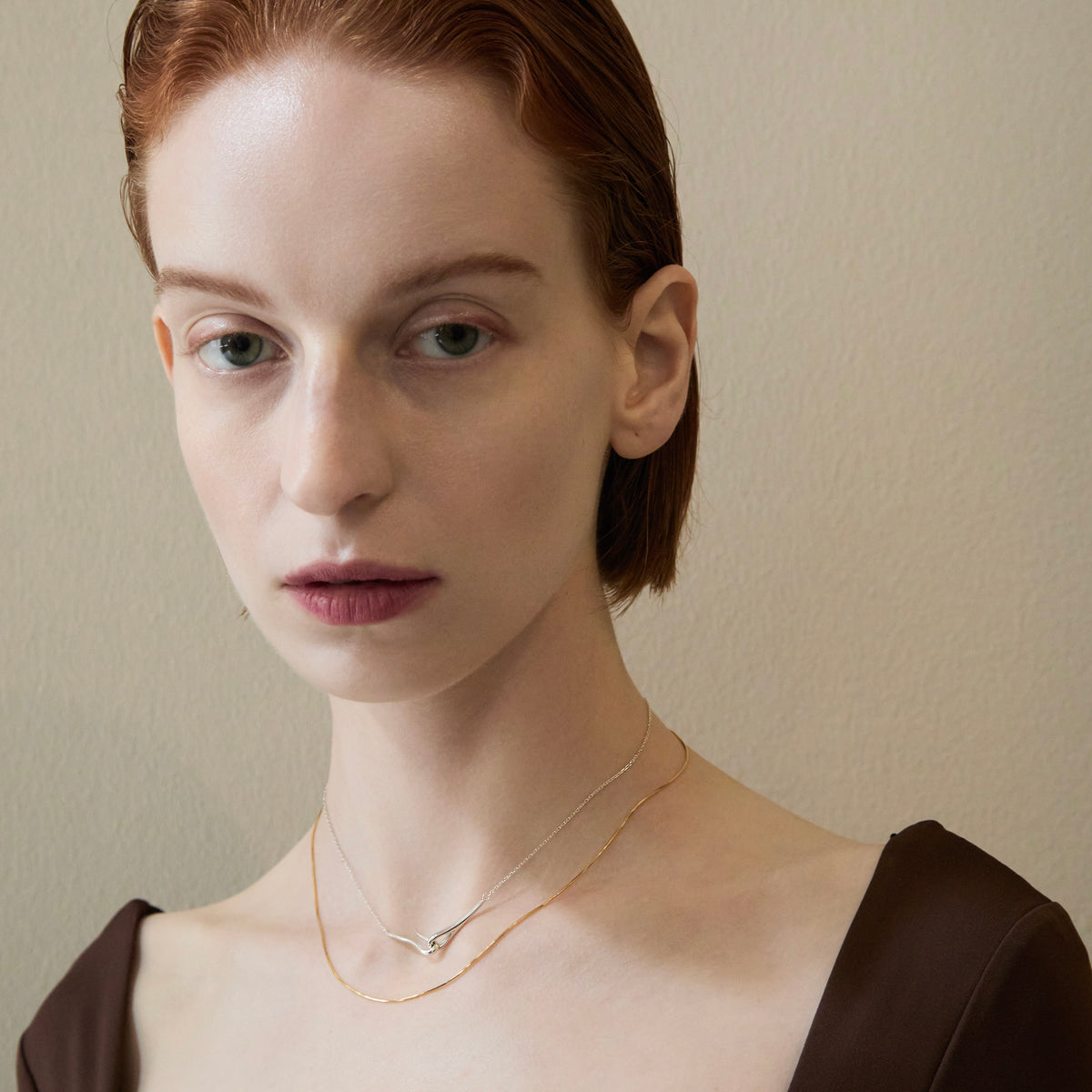 SNAKE CHAIN NECKLACE / GOLD