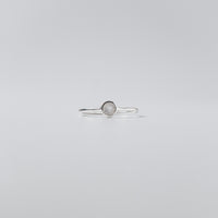 SMALL RAINBOW MOONSTONE RING