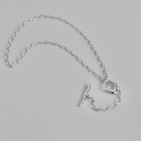 OVAL CHAIN LARIAT NECKLACE