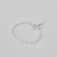 OVAL CHAIN LARIAT BRACELET