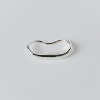 SMOOTH LINES TWO FINGER RING