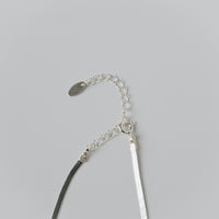 FIT CINE SNAKE NECKLACE / SILVER