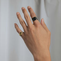 Matte mixed color ring