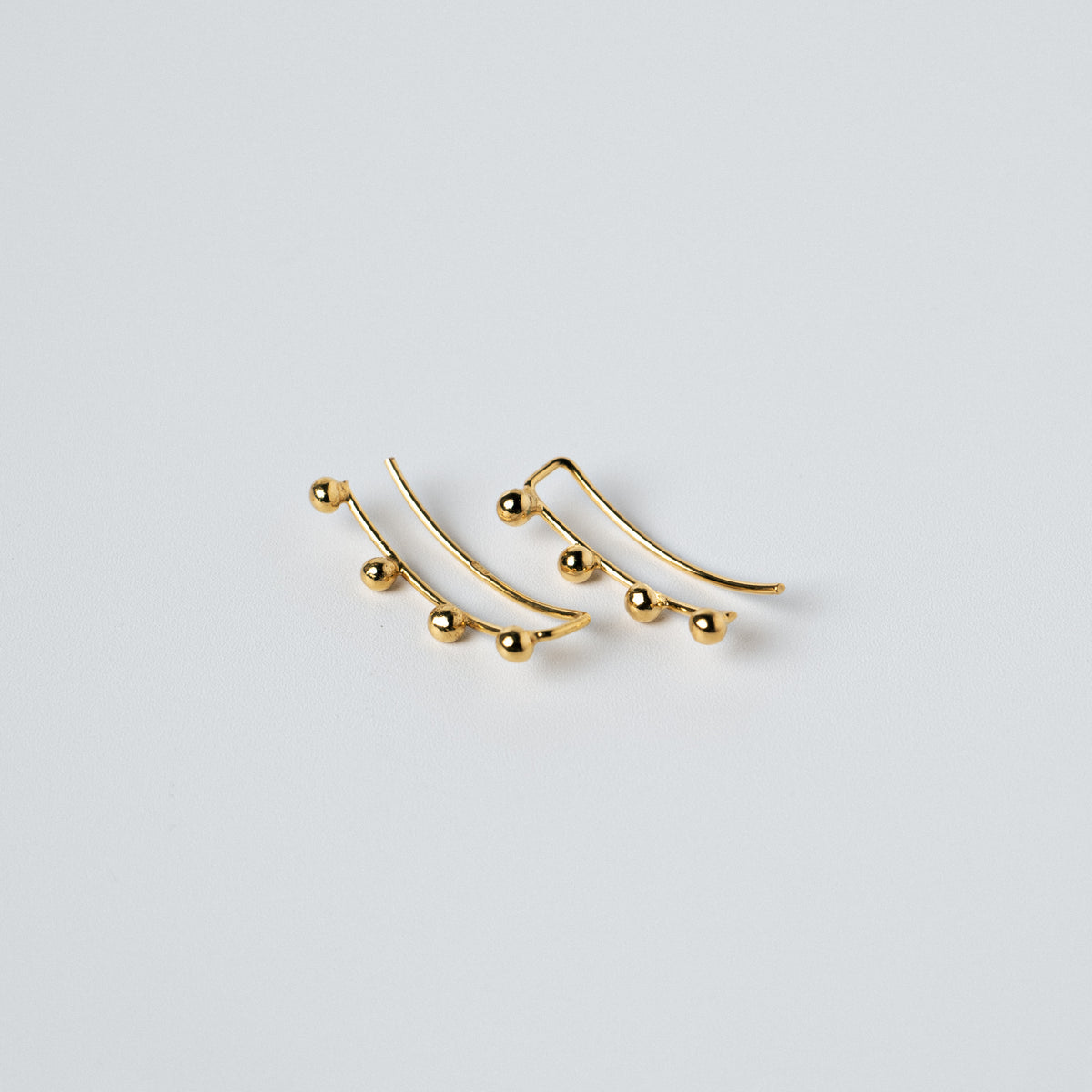 SMALL BALL LINE EAR CUFF / GOLD