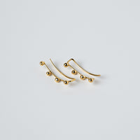 SMALL BALL LINE EAR CUFF / GOLD