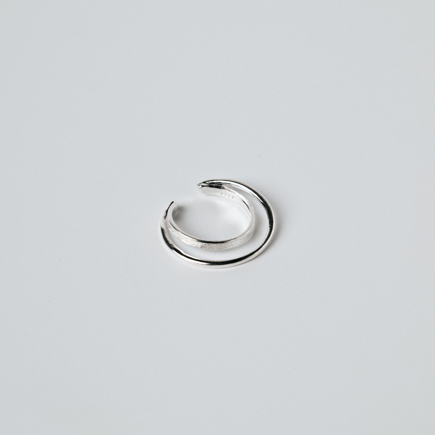 W LINE EAR CUFF / RING / SILVER