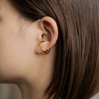 W LINE EAR CUFF / RING / GOLD