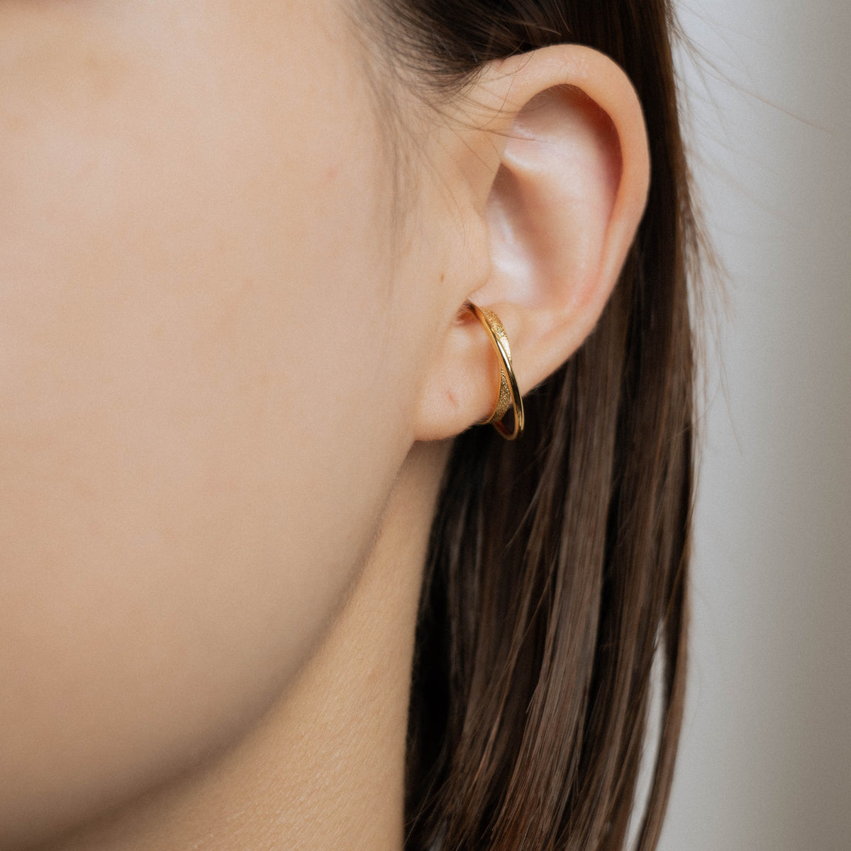 W LINE EAR CUFF / RING / GOLD