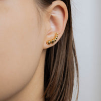 BALL LINE EAR CUFF / GOLD