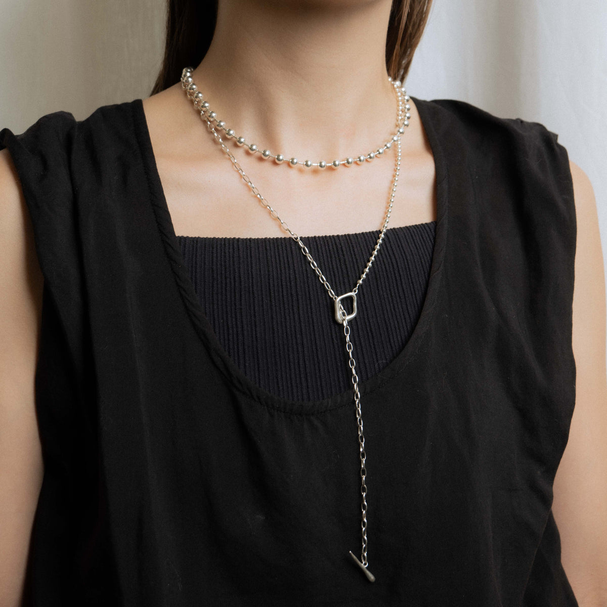 THICK BALL CHAIN ​​NECKLACE