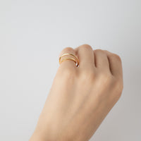 W LINE EAR CUFF / RING / GOLD