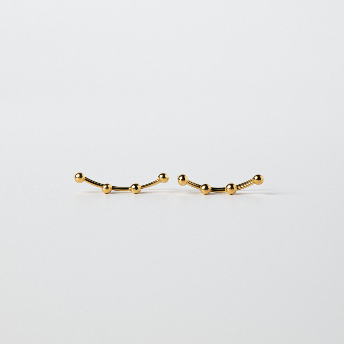 SMALL BALL LINE EAR CUFF / GOLD