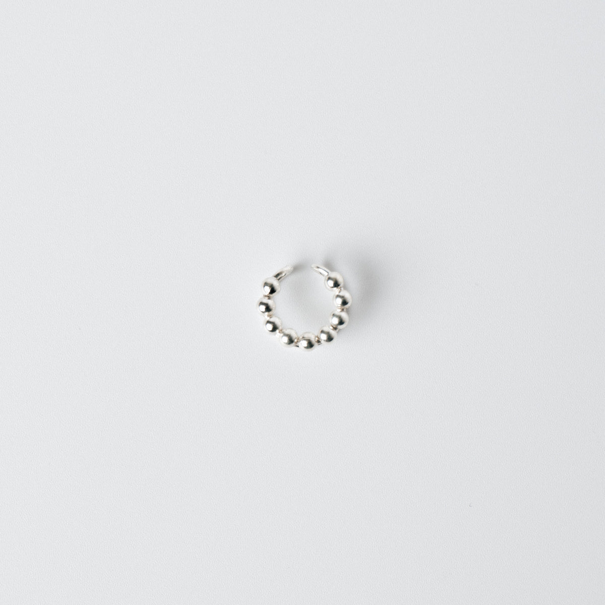 TSUBUTSUBU LINE EAR CUFF / SILVER