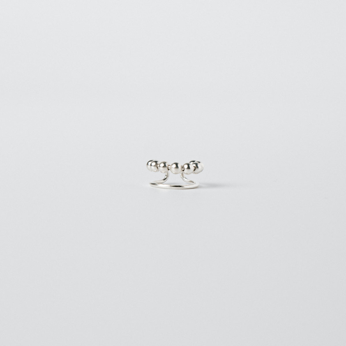 TSUBUTSUBU LINE EAR CUFF / SILVER