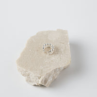 TSUBUTSUBU LINE EAR CUFF / SILVER