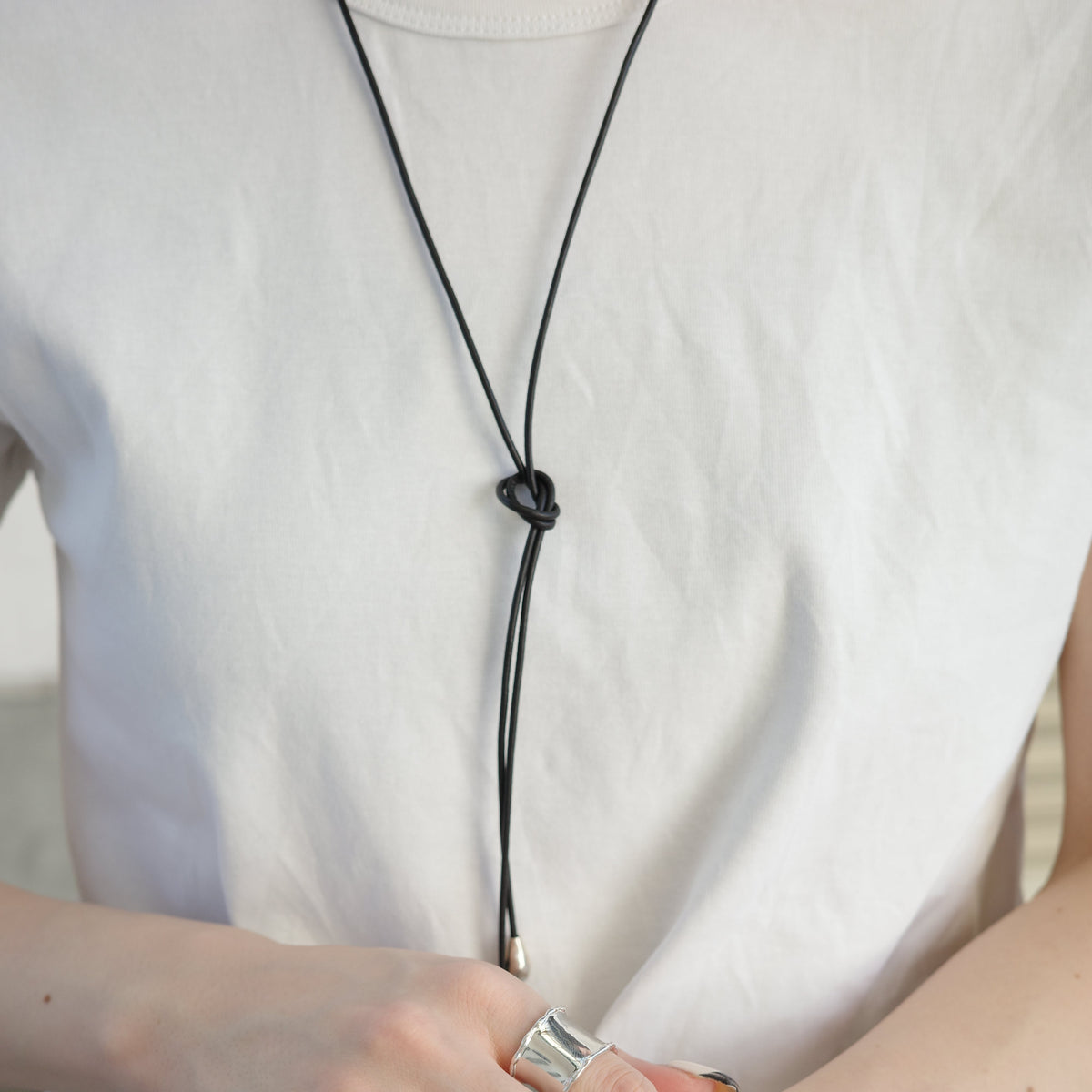 LEATHER CORD NECKLACE