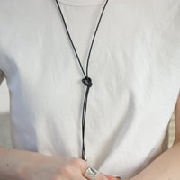 LEATHER CORD NECKLACE