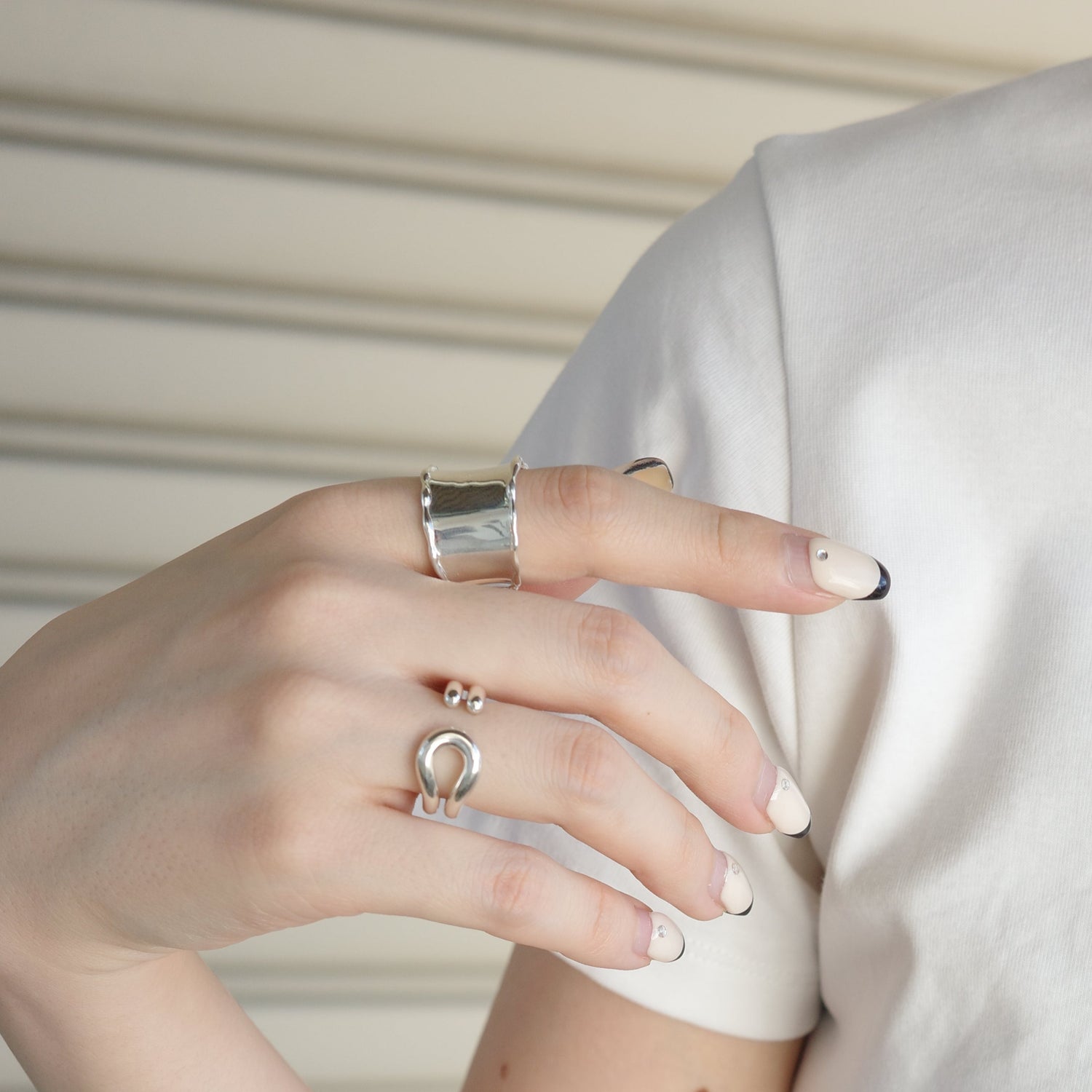 2 lines smooth ring